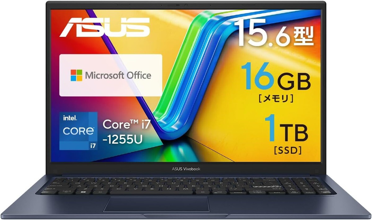 ASUS Laptop Vivobook 15 15.6in Core i7-1255U 16GB SSD1TB X1504ZA 