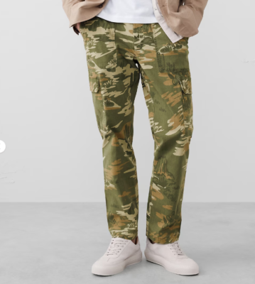 NEW Banana Republic Casual Desert Camo Print Cargo Pant Slim