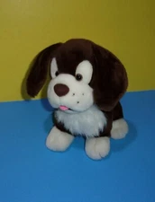 Carlton Cards Heartwarmers 10" Plush Puppy Dog Brown & White Bushy Tail