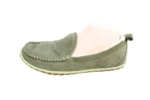 big size 50〜60's L.L.Bean g-1 LL Bean Shoes Womens Size 9 Blue Suede Faux Fur Moccasin Slippers