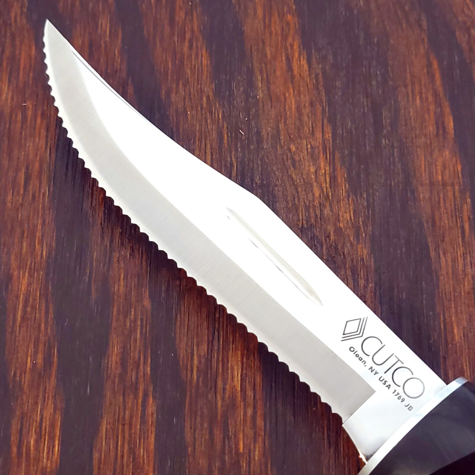 CUTCO OLEAN NY Knife Made In USA 1769 Fixed Blade Serrated Edge With
