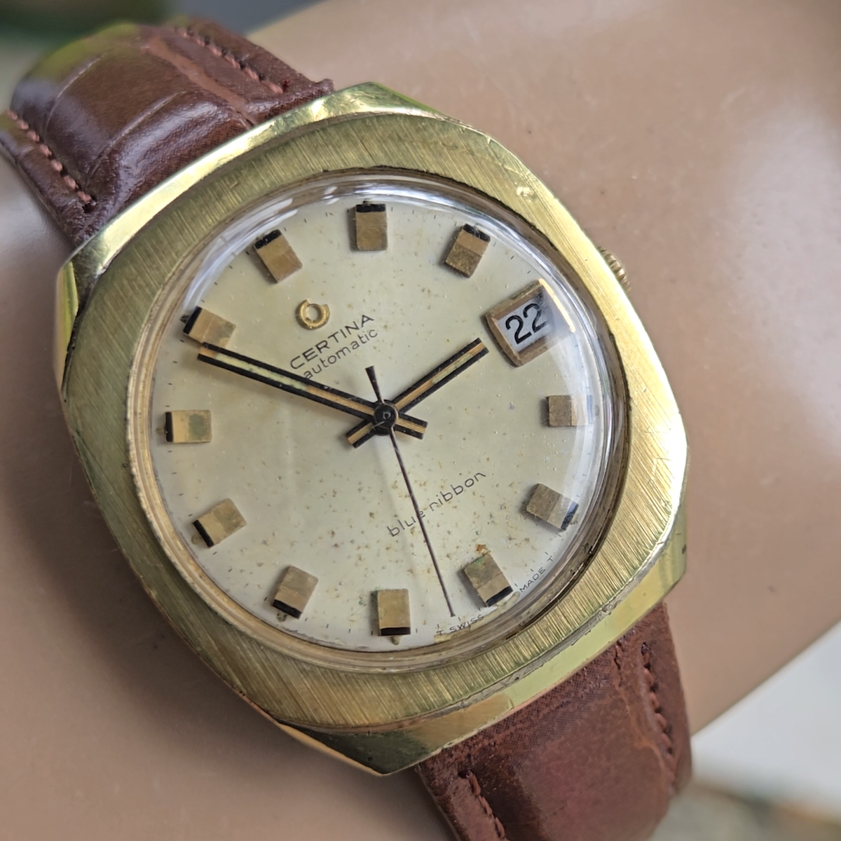 Vintage CERTINA Blue Ribbon men's automatic watch 25-651 27Jewels