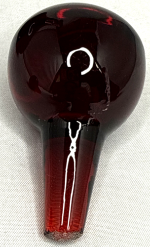 Botellas de vidrio de arándano rojo rubí bohemio con tapones - Imagen 8 de 13