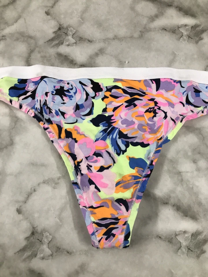 HANES 丁字裤花卉大号弹力棉多色 — 第 2/4 张图片