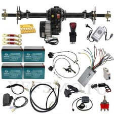 30''-40" Rear Axle Kits 48V 1000W Differential Electric Motor for Golf Cart Quad