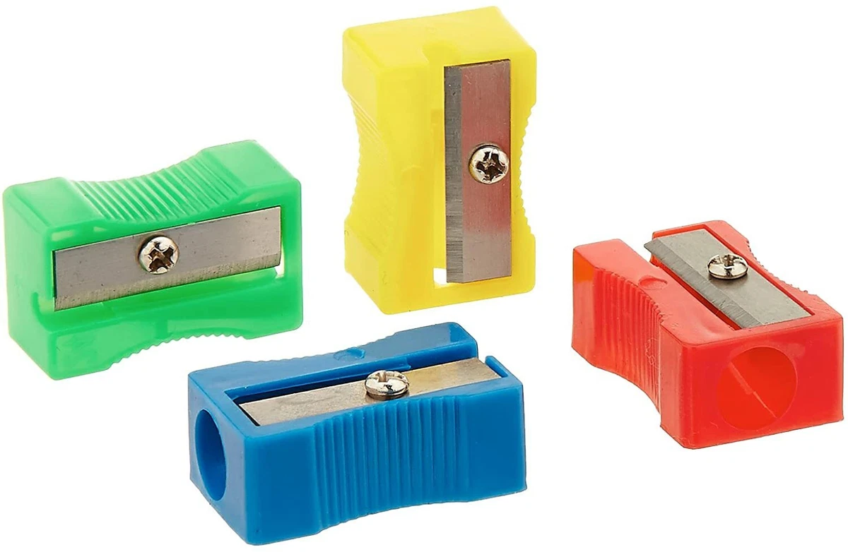 Top grade Stationery Pencil Sharpener Single Hole Plastic Sharpener New