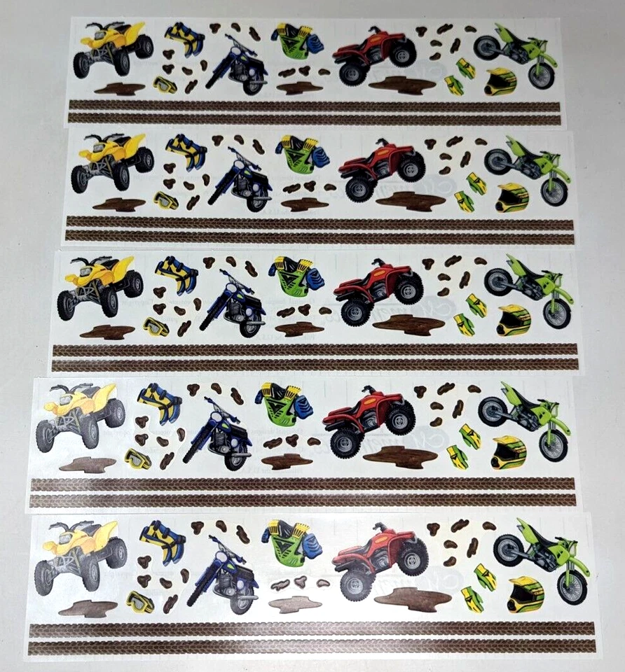 Creative Memories Great Lengths Sports Racing Swim Scrapbook Sticker 52 Lot DW22 - Image 4 of 4