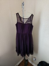 Eliza J Dress Burgundy Color Zip Up