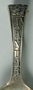 Wilcox & Evertsen Sterling Silver Zodiac Birthday Baby Feeding Spoon No Monogram