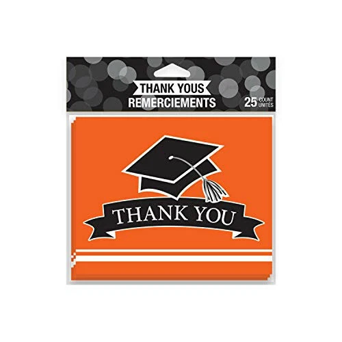 Creative Converting Orange School Spirit Thank You Notes - Image 3 of 4