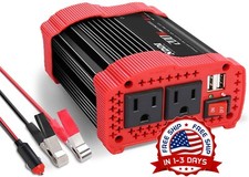 Convertidor De Corriente Inversor Para Autos Carro 200W 12V DC A 110V AC USB NEW
