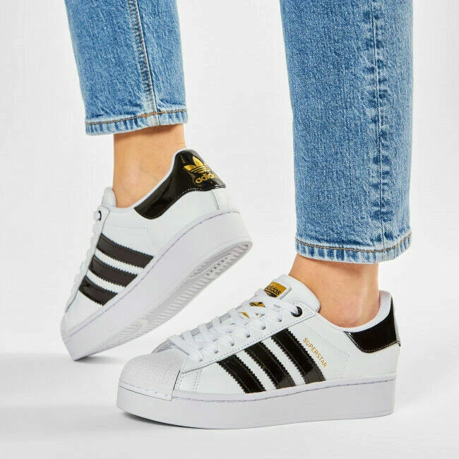 suerte Árbol ocio ADIDAS ORIGINALS WOMEN'S PLATFORM SHOE art. FV3336 mod. SUPERSTAR BOLD W |  eBay