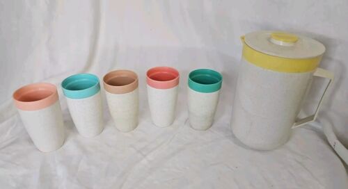 Cornish Therm-O Becher 6er Set Vintage Krug sortiert Pastell