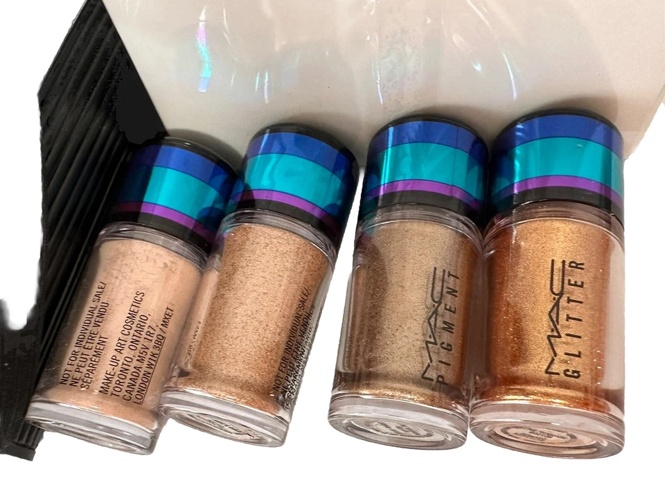 Juego de sombras de ojos MAC 1 brillo bronce 3 pigmentos Foto 2 de 4