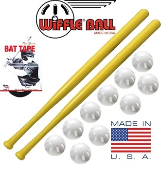 Wiffle® Ball + Schläger Combo Set - 10 Wiffle® Bälle, 2 Wiffle® Schläger, plus Schlägerband - Bild 1 von 4
