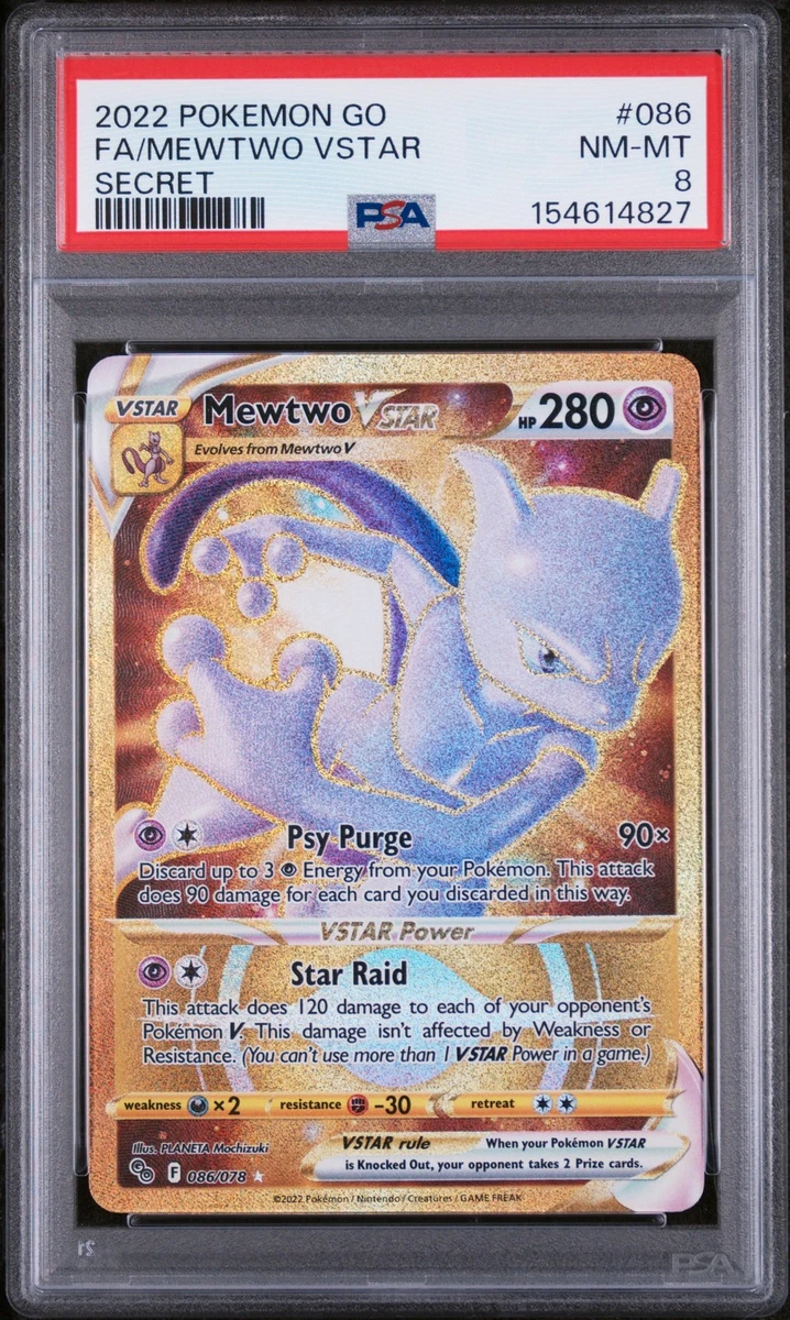 mewtwo pokemon go card value V 030/078 - Colorless Retreat Cost Mewtwo V (Alternate Full Art)
