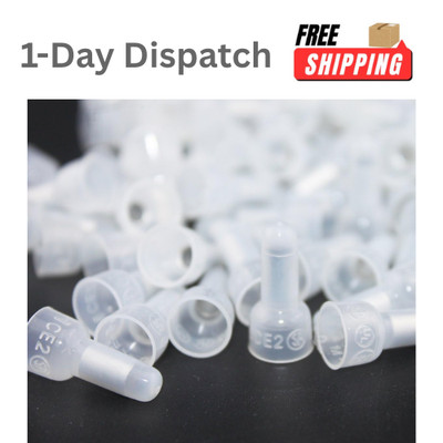 REXTIN 1000Pcs CE2 Closed End Wire Crimp Connectors Protective Cap