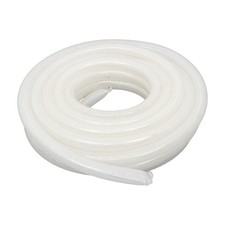 50ft 1" ID x 1-19/64" OD Clear Braided PVC Hose, High Pressure Flexible Tubing