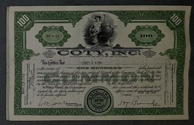 35 X Coty, Inc. 1940er 100 shares
