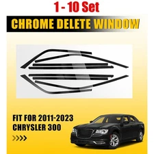 8-80X Side Window Trim Sticker Vinyl Overlay Decoration for 2011-23 Chrysler 300