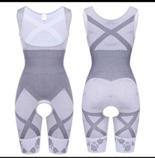 Women Bodysuit Shapewear Firm Tummy Control Slimming Full Body Shaper XXL Grey
