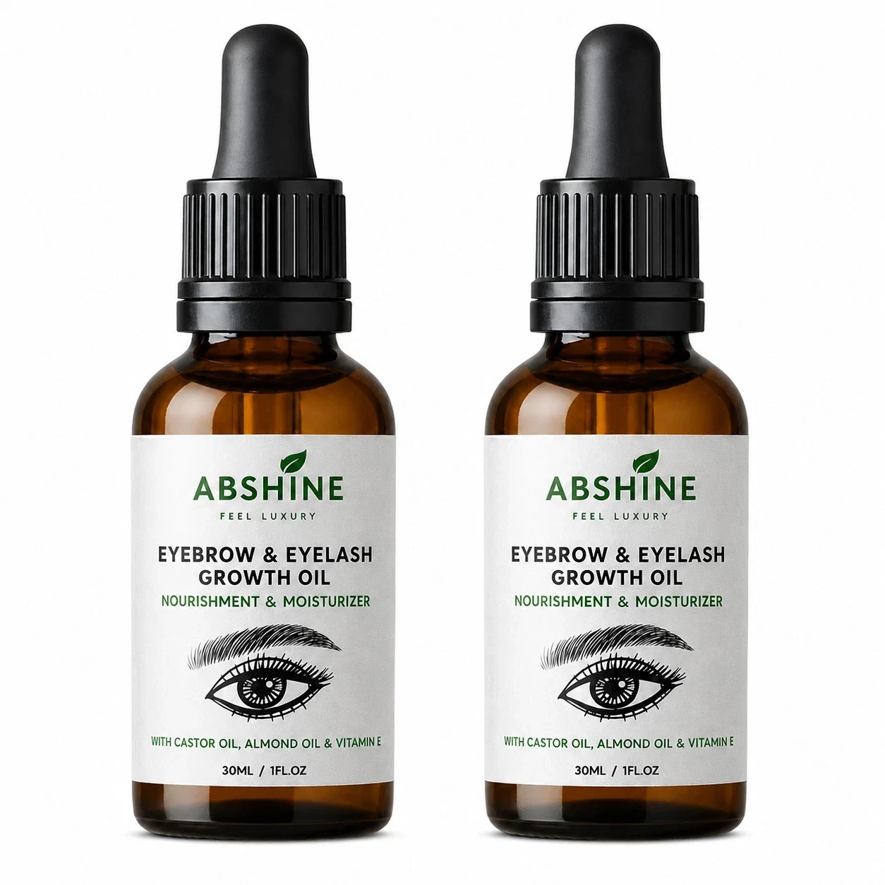 (2 pcs) Eyebrow Growth Serum – with Biotin & Peptides – Regrow Eyebrow Hair 30ml
