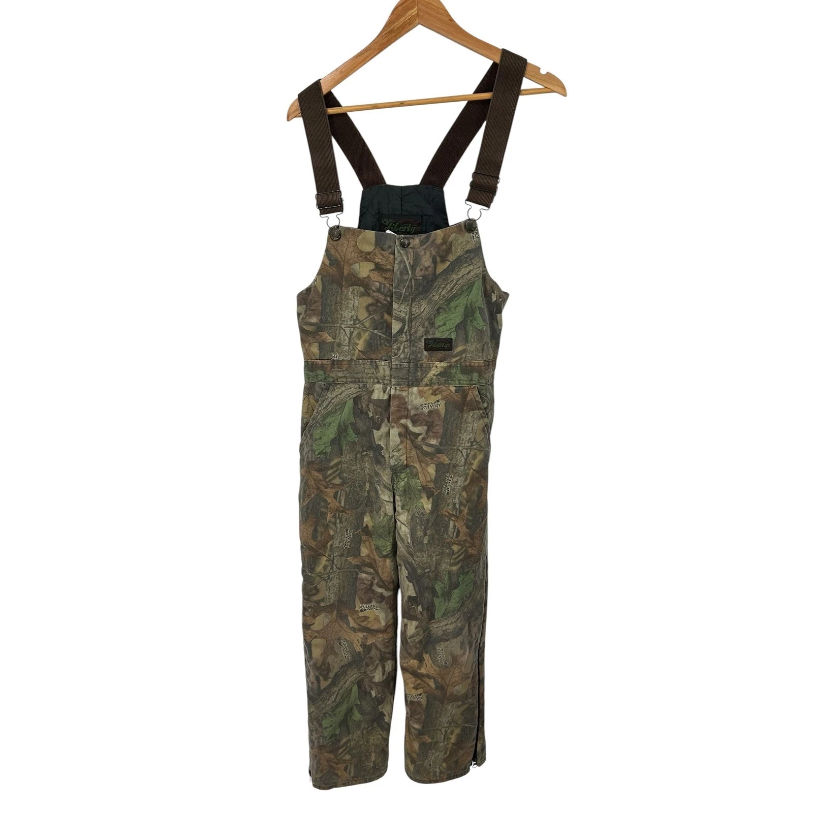 Liberty Boys Youth Camo Insulated Hunting Bib Overalls Size 16