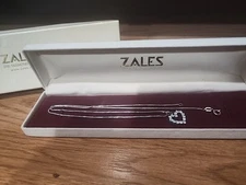zales open heart pendant necklace 