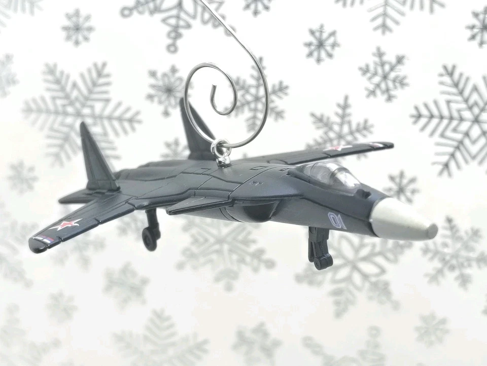 Sukhoi SU-47 Burke Russian Fighter Jet Custom Christmas Ornament Airplane Pilot  - Image 2 of 4
