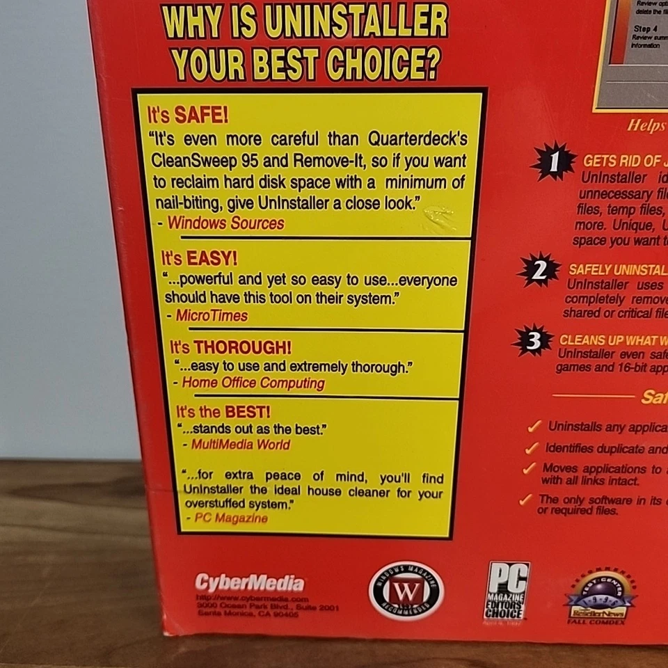 Microhelp Uninstaller Windows 95 And NT CD Rom Version CyberMedia - Image 4 of 4