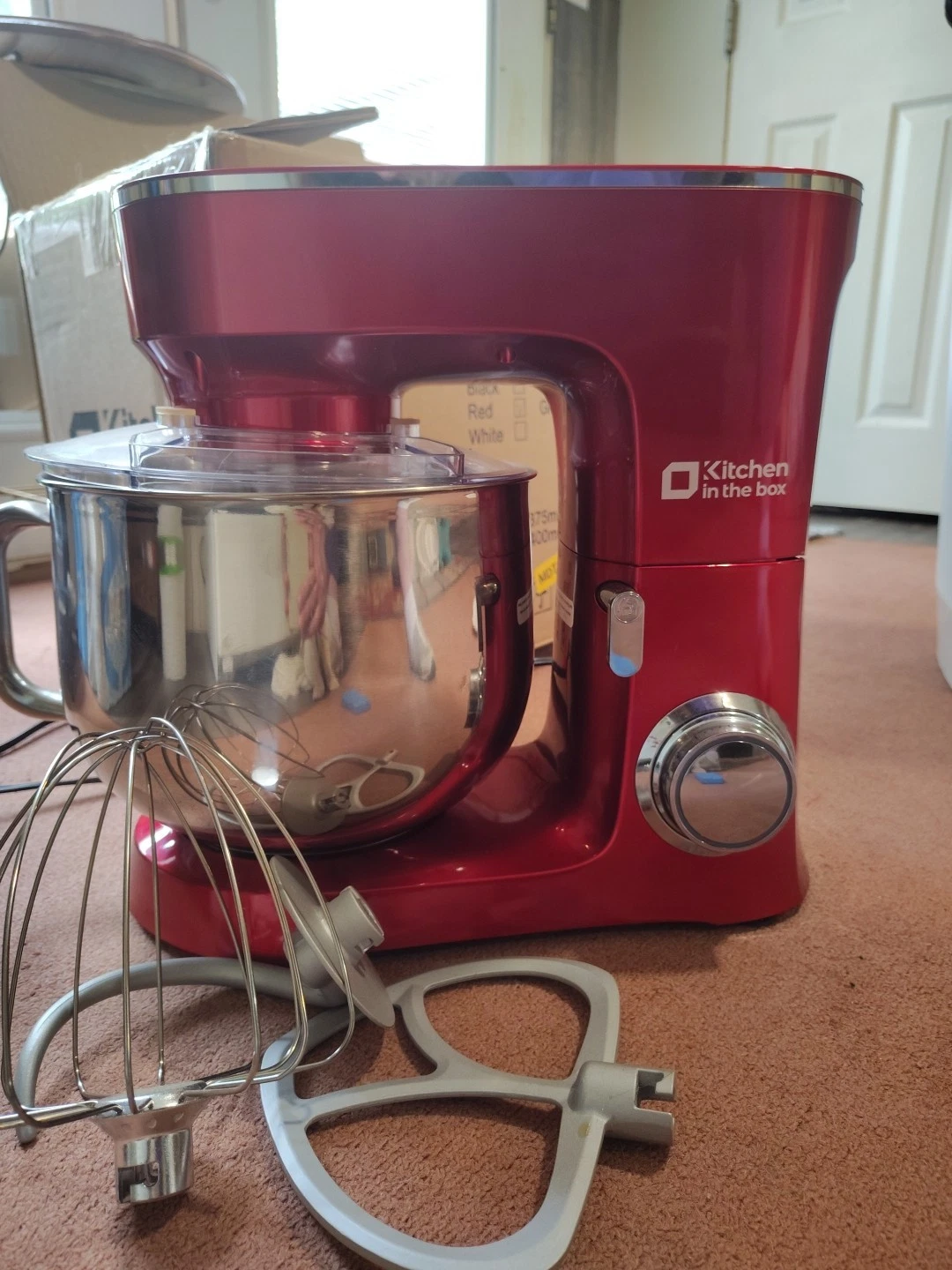 Kitchen In The Box Stand Mixer-Red Opened Box- Not Used- Manual- 900W
Opens in a new window or tab