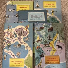 American Geographical Society Around The World Program Five Books 1 Cover Box