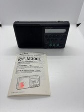 Vintage Sony ICF -M300L FM / MW /LW 3 Band Radio With Instructions