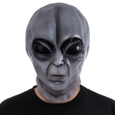 Realistic Alien Face Masks for Halloween, Cosplay Pranks - Extraterrestrial Fu