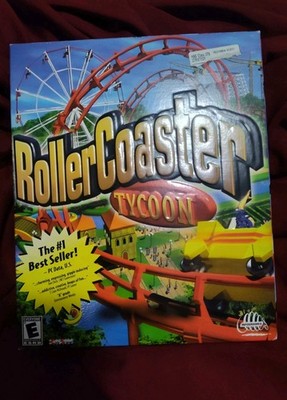 RollerCoaster Tycoon Big Box Windows PC Complete With Manual SEALED Game Disc