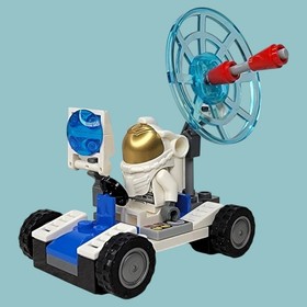 LEGO City Space Utility Vehicle 30315 Rover Astronaut Minifigure Gold Visor