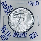 1940 BU UNCIRCULATED WALKING LIBERTY SILVER HALF DOLLAR AUTHENTIC U.S. MINT 4511