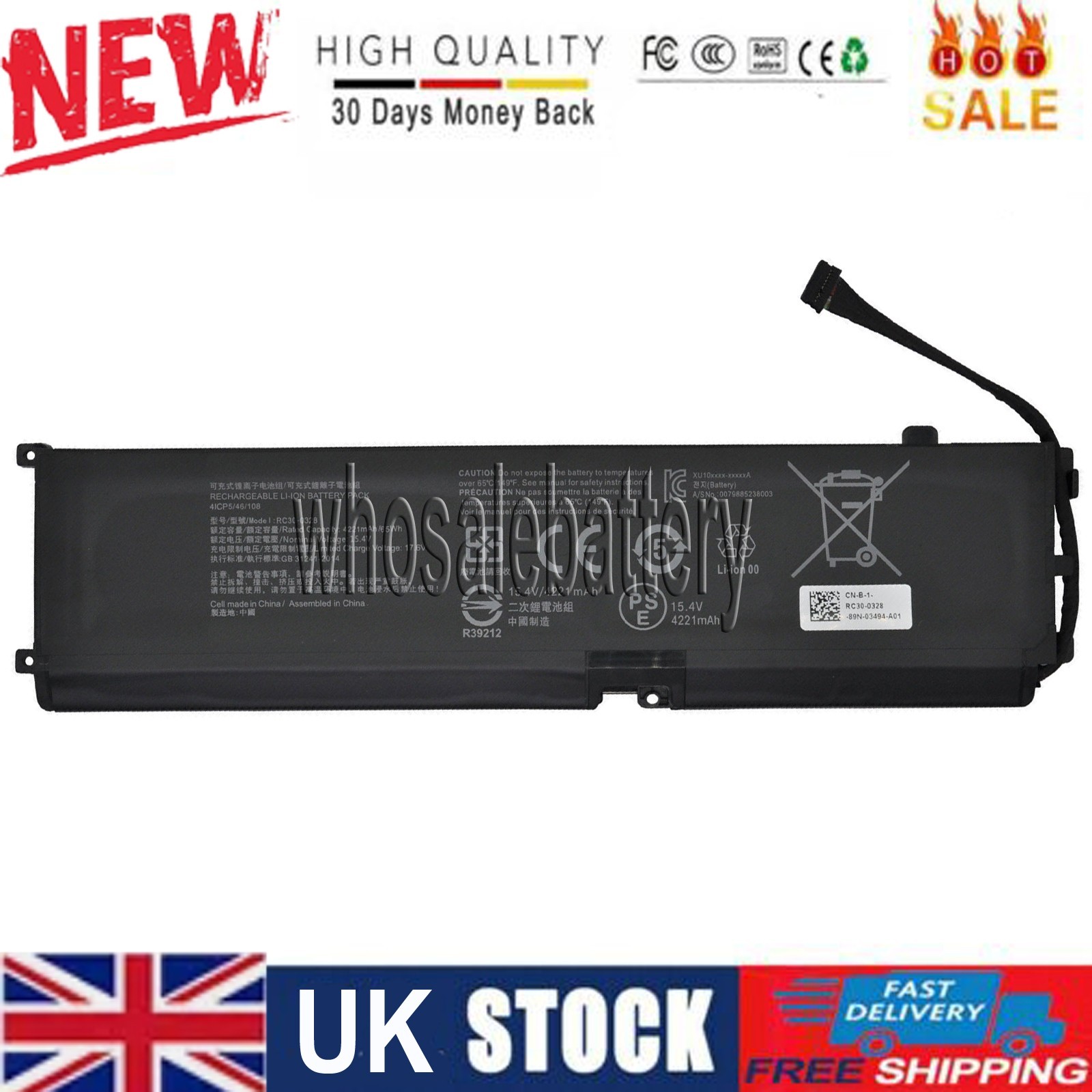 New Battery for Razer Blade 15 RZ09-03287 RZ09-03289 RZ09-03287E22 RZ09-0369