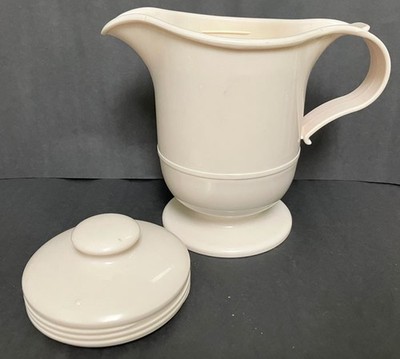 VINTAGE GRAVY SAUCE SYRUP COFFEE INSULATED HOT COLD PITCHER SERVER 12 OZ