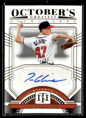 2024 Panini National Treasures Greatest Tom Glavine Auto /49 Atlanta Braves