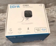 Blink Mini Indoor 1080p WiFi Security Camera Motion Detection Night Vision White