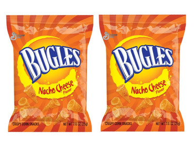 2x Bags Bugles Nacho Cheese Flavor Crispy Naturally Flavored Corn Chips 3oz