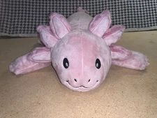 Brease Oeko-Tex Large Pink Axolotl Unscented 5lb Weighted Stuffed Animal 24”