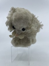 Vintage Eden Toys Dog Poodle Wind Up Musical Plush white lullaby puppy