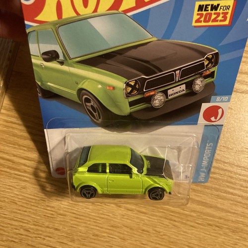 HOT WHEELS 2023 #117 J IMPORTS ORANGE & GREEN 1973 73 HONDA CIVIC CUSTOM Lot X 5 - Picture 3 of 10