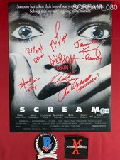 Scream cast signed 11x14 photo Neve Campbell Skeet Ulrich Matthew Lillard +4