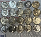 Lot of 20 - 1 Roll $ 10 Face Value  Kennedy 40% Silver Half Dollars #3