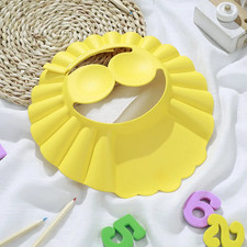 Baby Shower Soft Cap Adjustable Hair Wash Hat for Kids Ear Protection Safe Child