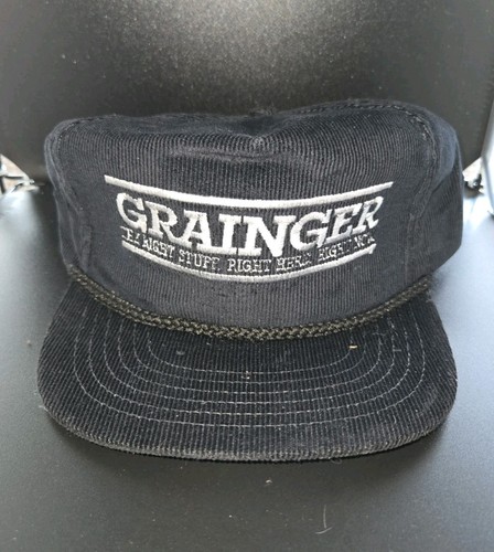 De colección-1990s Grainger Supplies Sombrero Gorra Estilo Cuerda Snapback