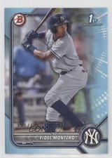 2022 Bowman Prospects Sky Blue Border 81/499 Fidel Montero #BP-74 6fs